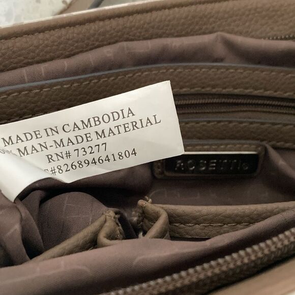 Rosetti Faux Leather Handbag with Crossbody/Shoulder Strap - Picture 7 of 7